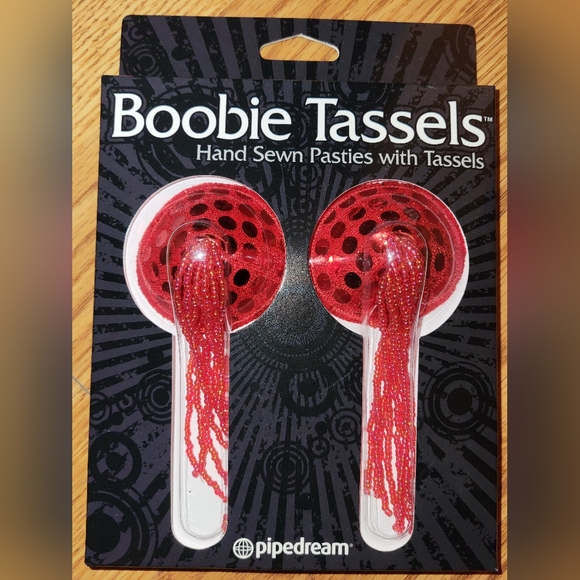 NIB Pipedream Boobie Tassels, OS, Red - Picture 1 of 2